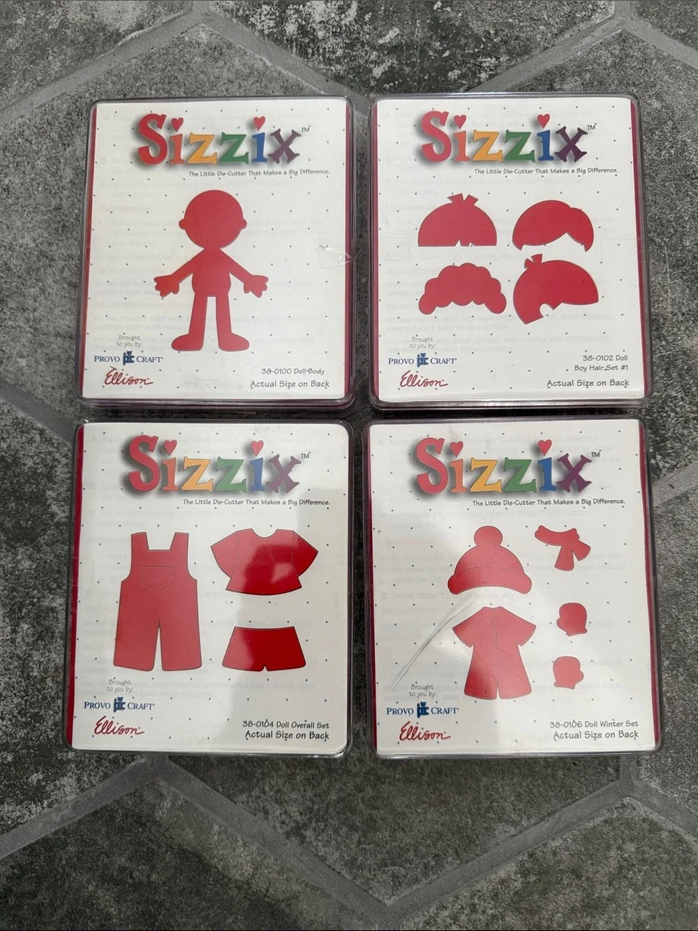 Giant Lot of 20 Sizzix Craft Die Cut Set Assortment - Large, Medium, Small